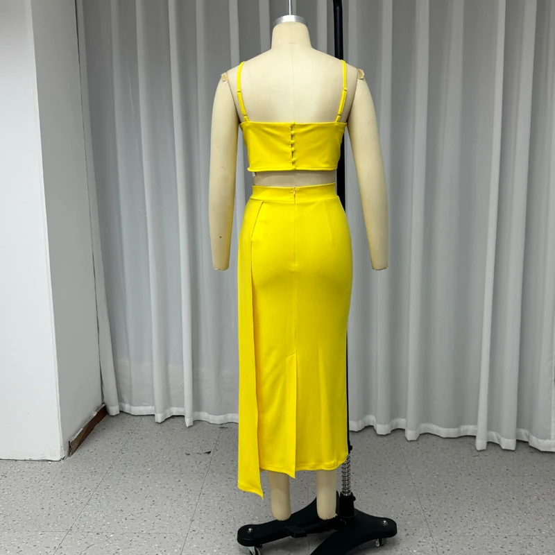 Waytobele Женский комплект из двух предметов Модный женский топ с высокой талией