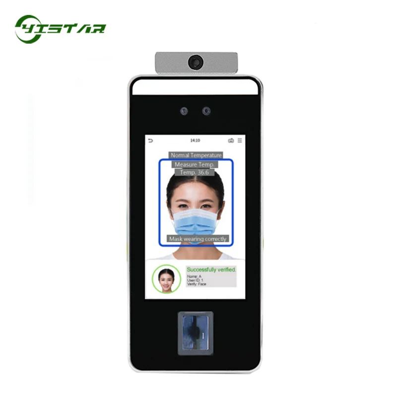 

Face&Fingerprint Recognition Access Control And Time Attendance With Body Temperature Detection Thermal Camera Attendance