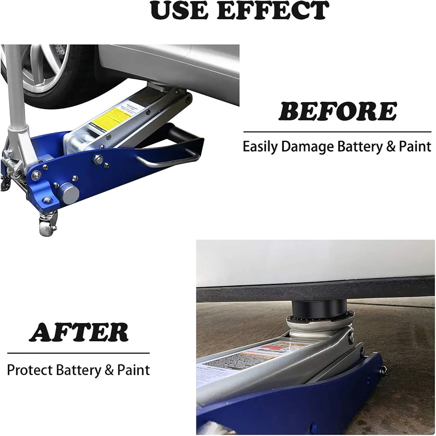 Адаптер для напольного домкрата 4-тонная резиновая рама с прорезями защита