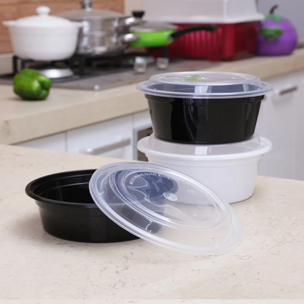 

10PCS 720ML Meal Prep Containers Disposable Containers Disposable Containers Carry out Containers