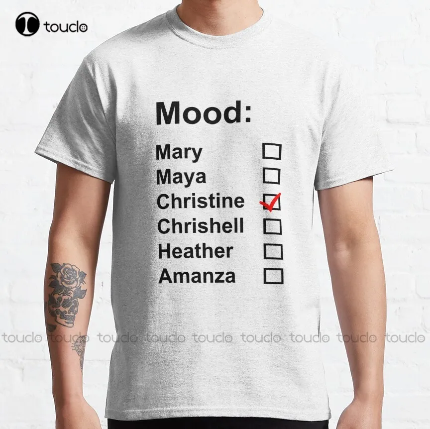 

Selling Sunset - Mood - Christine Classic T-Shirt Work Shirts For Men Custom Aldult Teen Unisex Digital Printing Tee Shirt New
