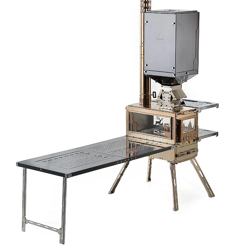 Нержавеющая сталь дровяная печь уличная многофункциональная портативная