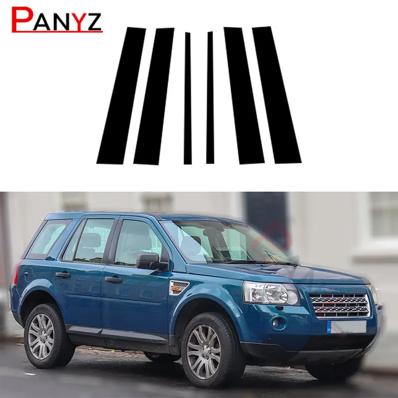 

6 шт. автомобильные столбы для Land Rover Freelander 2 (L359) LR2 2007-2013 2014 2015 отделка двери окна наклейки декоративный Стайлинг