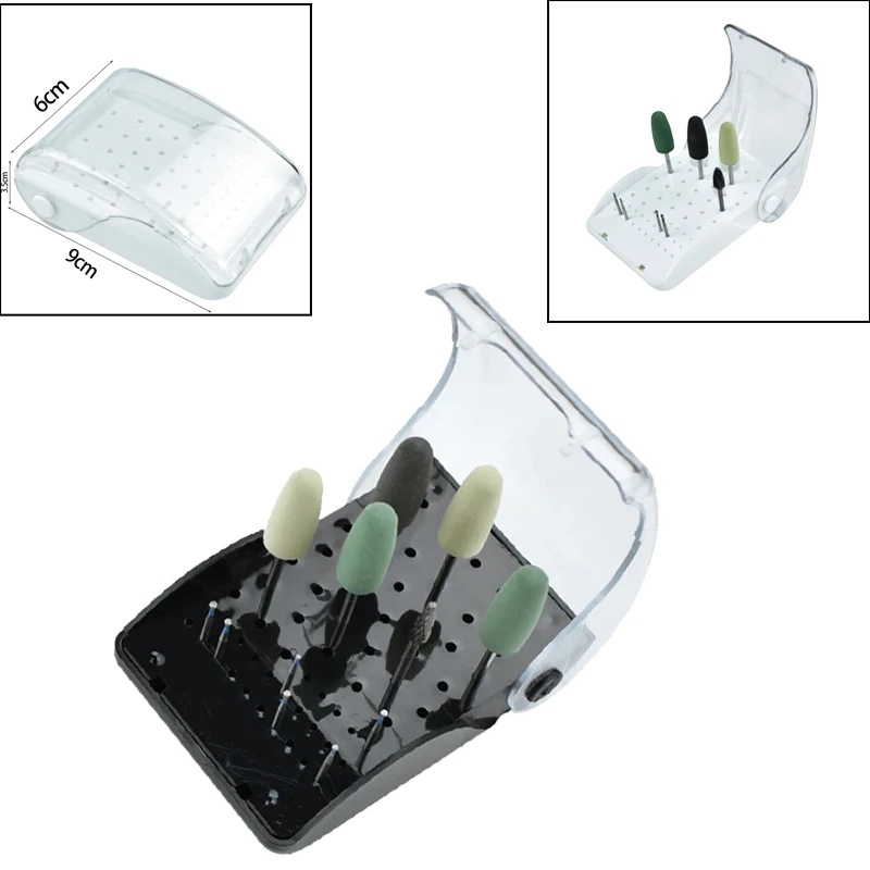 Стоматологическая пластиковая коробка для боров 60-отверстие держатель сверл
