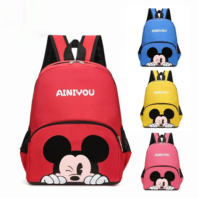 

Disney Minnie Mouse Cartoon School Bags Girls Backpack Children Primary Students Schoolbag Kindergarten Composite Bag Mochila