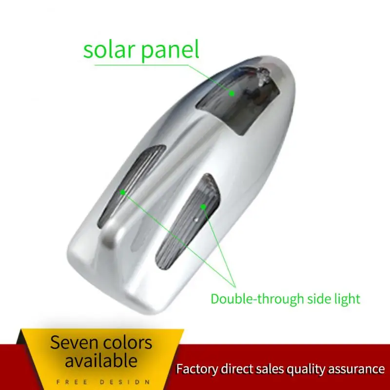 

Colorful Double-side Light-emitting Warning Light Solar Anti-collision Led Light Taillight Car Accessories Solar Panel Charging