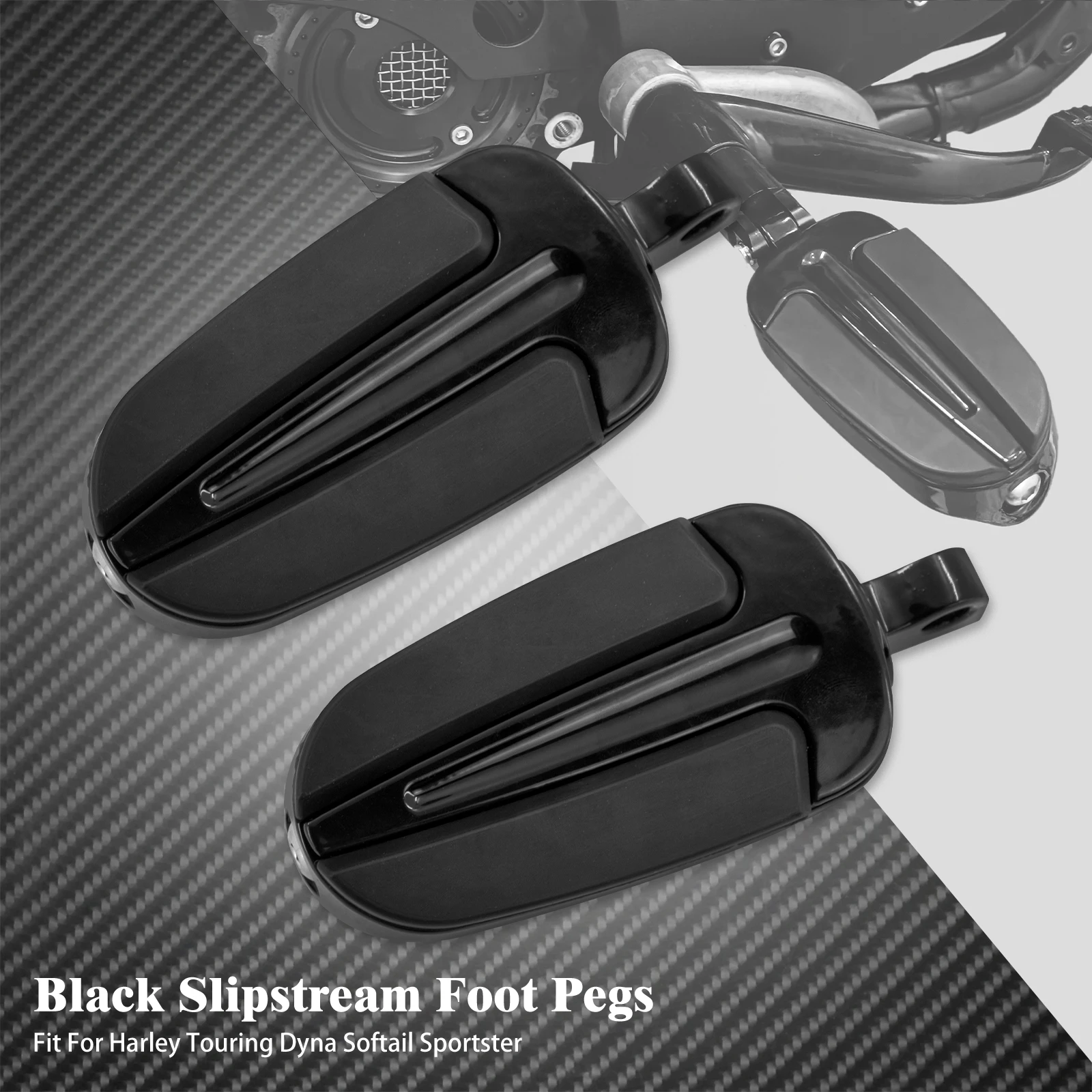 

Задние подножки мотоцикла, педаль, противоскользящая подставка для пассажира для Harley Touring Road King FLHR Softail Fat Boy Dyna Sportster XL