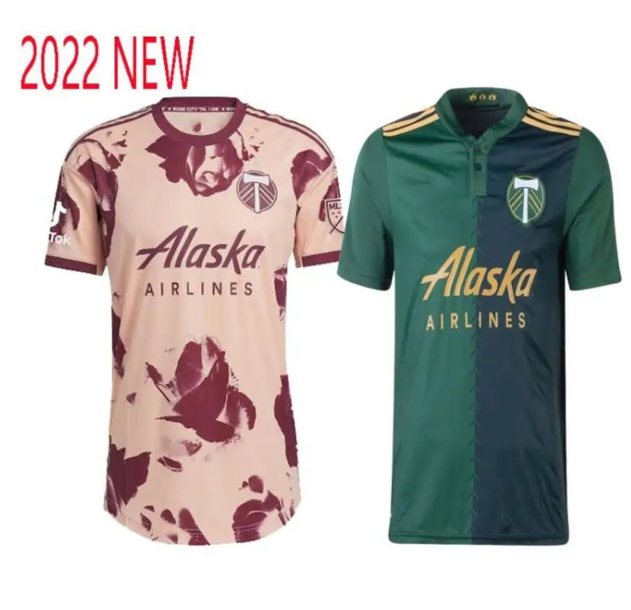 

2022 23 Portland Timbers soccer jersey F.MORA Y.CHARA S.BLANCO Uniform Custom Soccer Jersey Top Quality Free Shipping