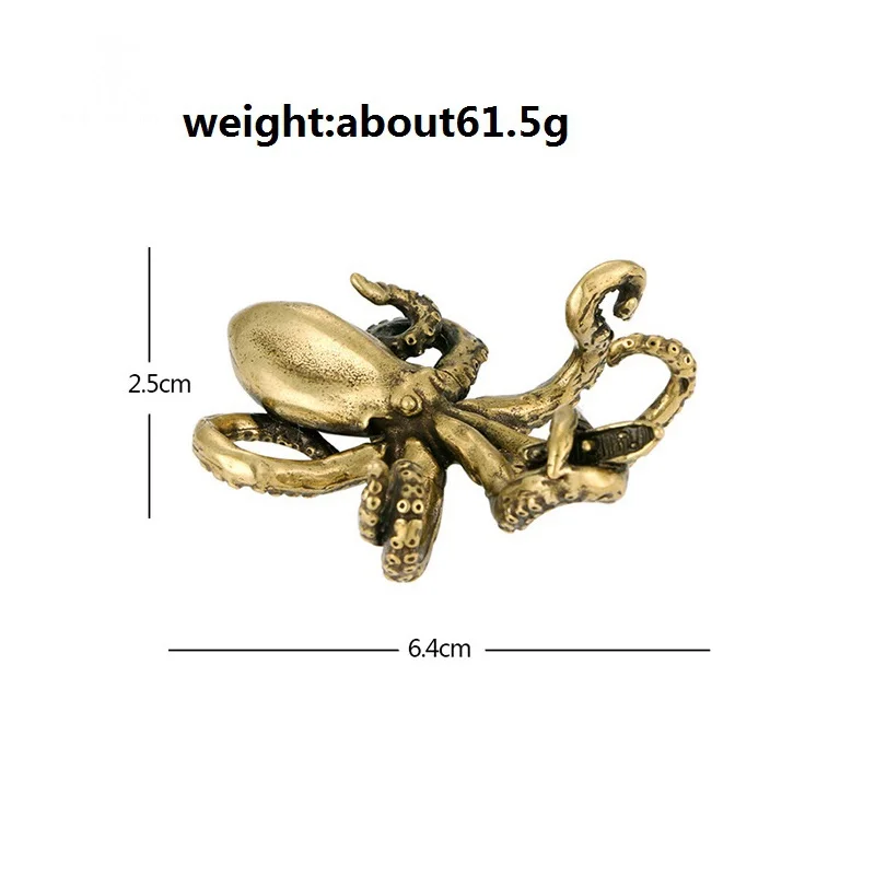 Статуэтка осьминога из меди лепим из пластилина акулу осьминога рыбу клоуна