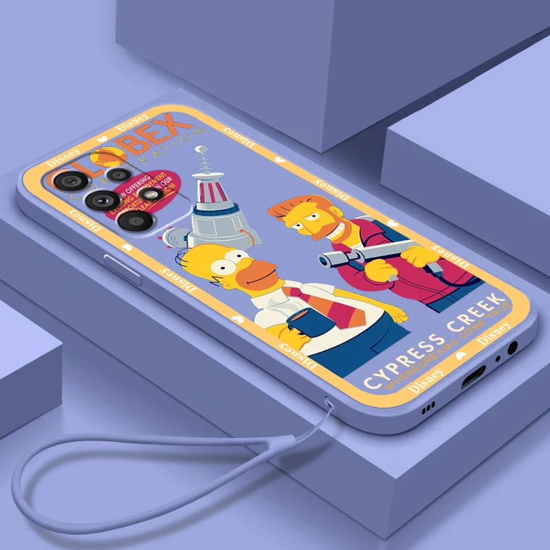 

Liquid Rope Capa The Simpsons Homer Disney Phone Case For Samsung Note 20 10 Plus Ultra A22 A12 A71 A51 A31 A21S A50 A23 5G