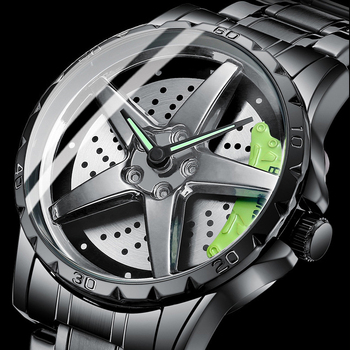 Men's Watches 2022 New Men Car Wheel Watch Sport Waterproof Custom Design Rim Hub Creative Quartz Wrist Watch Relogio Masculino-37258