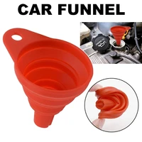 red car funnel gasoline oil fuel filling tools anti splash plastic funnel motorcycle refueling tools auto accessories