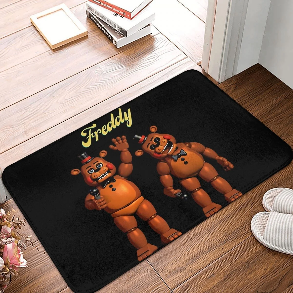 

Fnaf Security Breach Non-slip Doormat Happy Bear Bath Bedroom Mat Welcome Carpet Indoor Pattern Decor