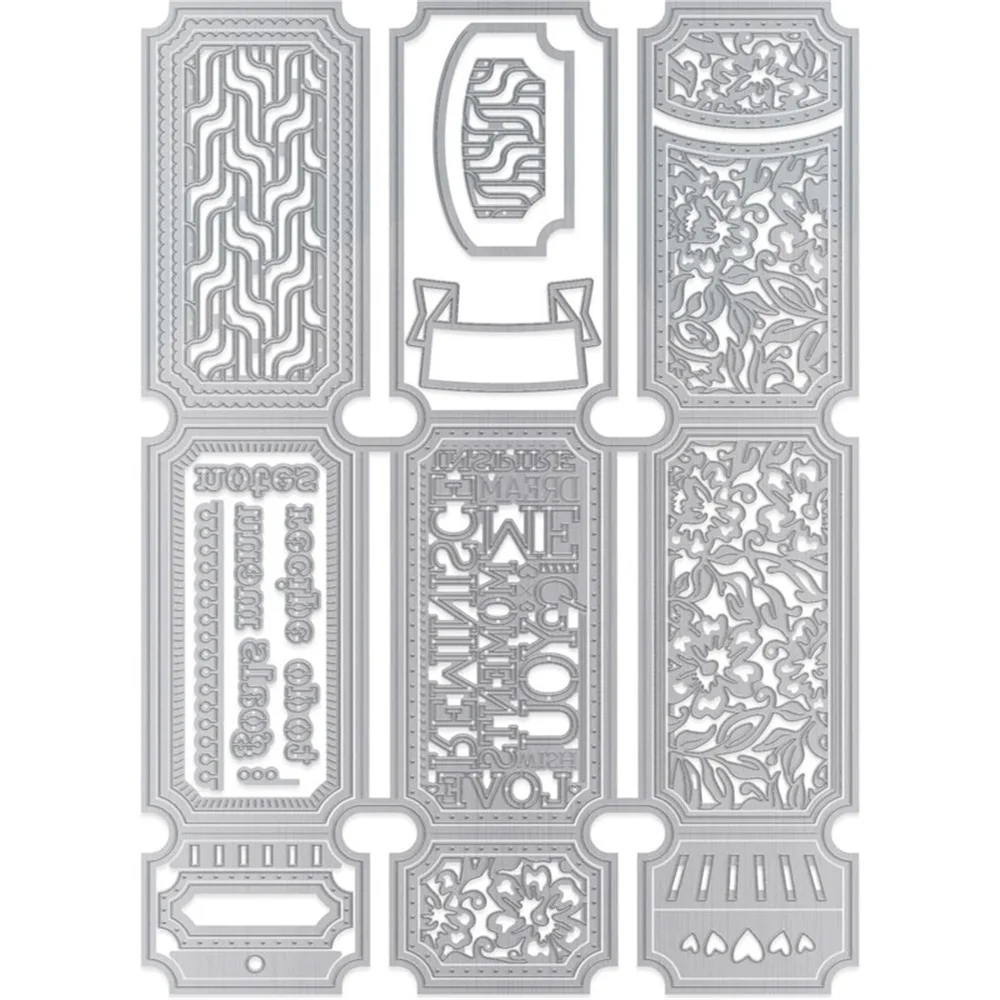 

Legacy Keeper Wallet Metal Cutting Dies Memory Book Booklet Die Cuts for Diy Scrapbooking Photo Paper Album Cards Making X31