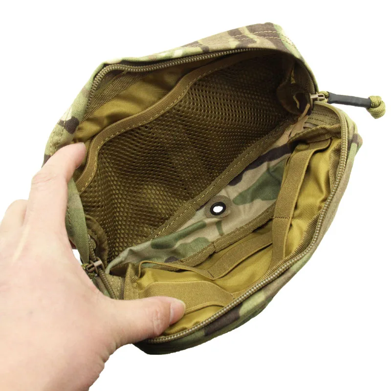 Tactical Vest 500D Cordura Fabric Waist Side Accessory Bag Transverse Tool Sundry Bag Storage YKK Zipper