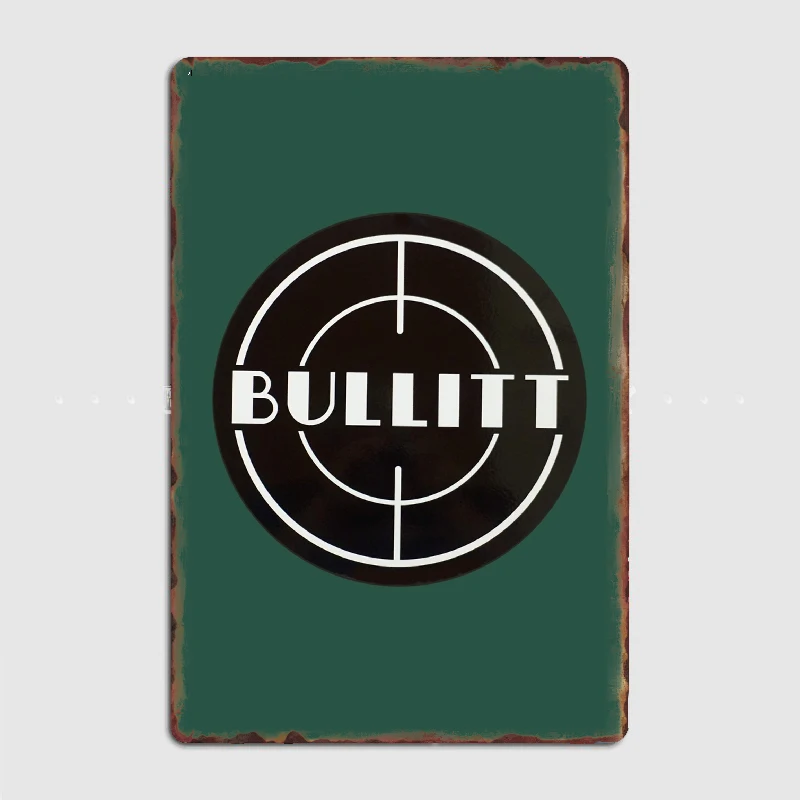 

The Bullitt Poster Metal Plaque Wall Pub Home Wall Plaque Custom Tin Sign Posters Room Decor