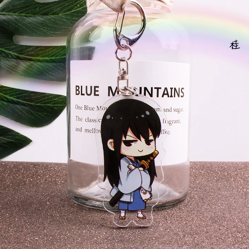 Okita Sougo Gintoki Shinpachi женский брелок для ключей мужской милый с подвеской сумки