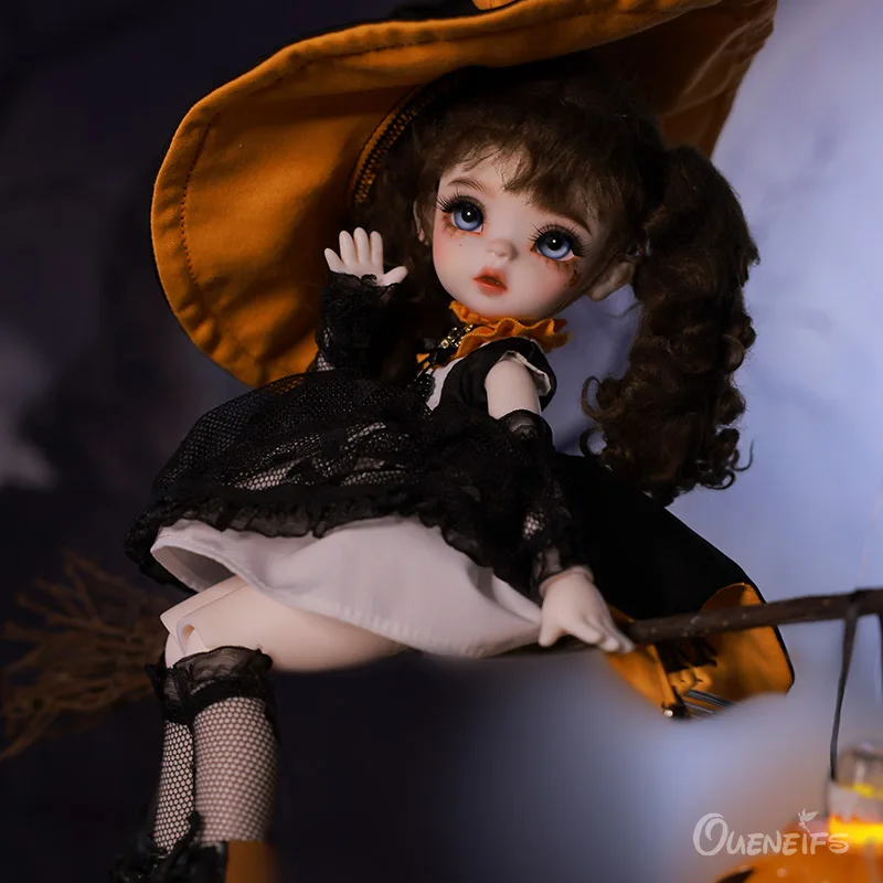 Фото Hugo BJD 1/6 Художественная кукла 26,5 см в черном газовом платье и желтый галстук-бабочка YOSD фантазия Смола игрушки №4