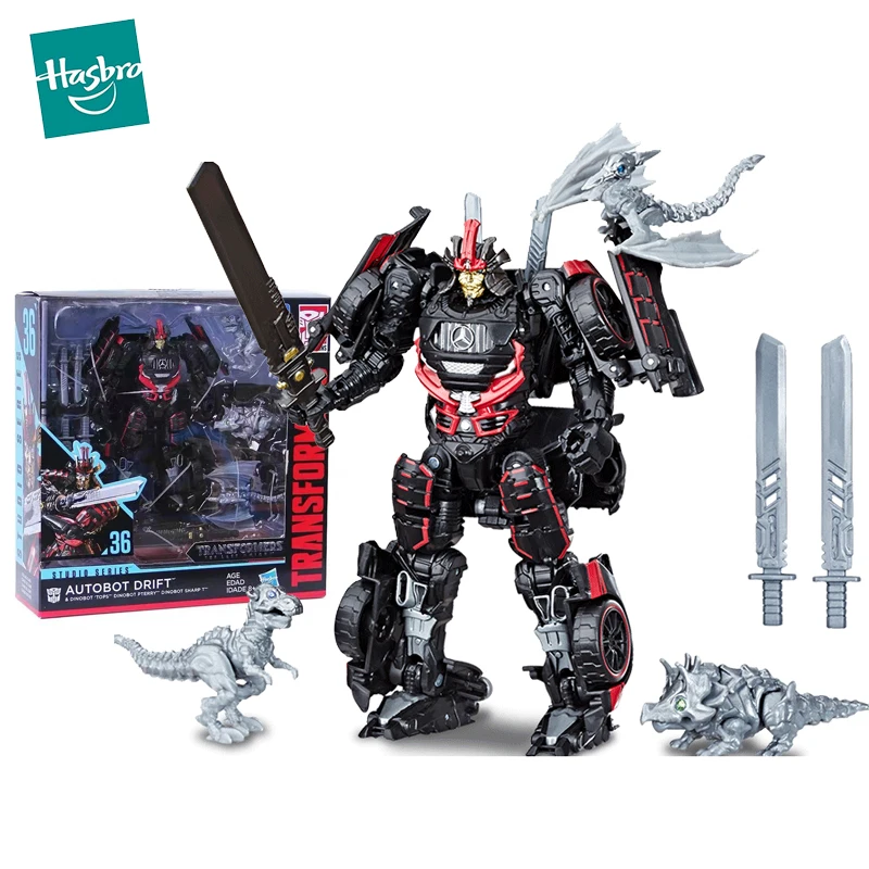 

Hasbro Transformers Studio Series 36 Drift with Baby Dinobot Deluxe Action Figure Robot Model Kids Toys for Boys Collection Gift
