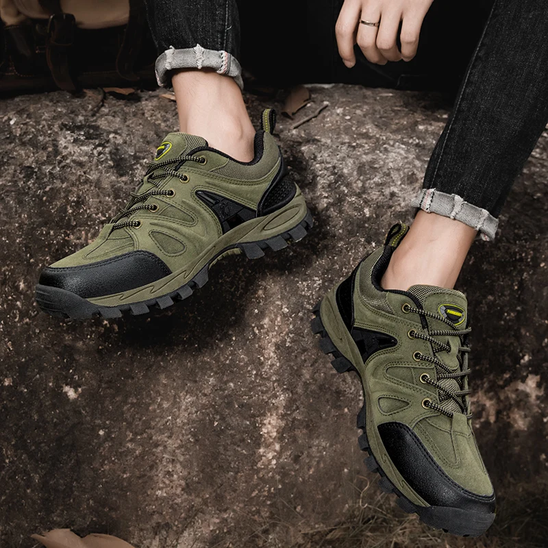 Мужские кроссовки на шнуровке походная обувь уличные треккинговые ботинки Montain