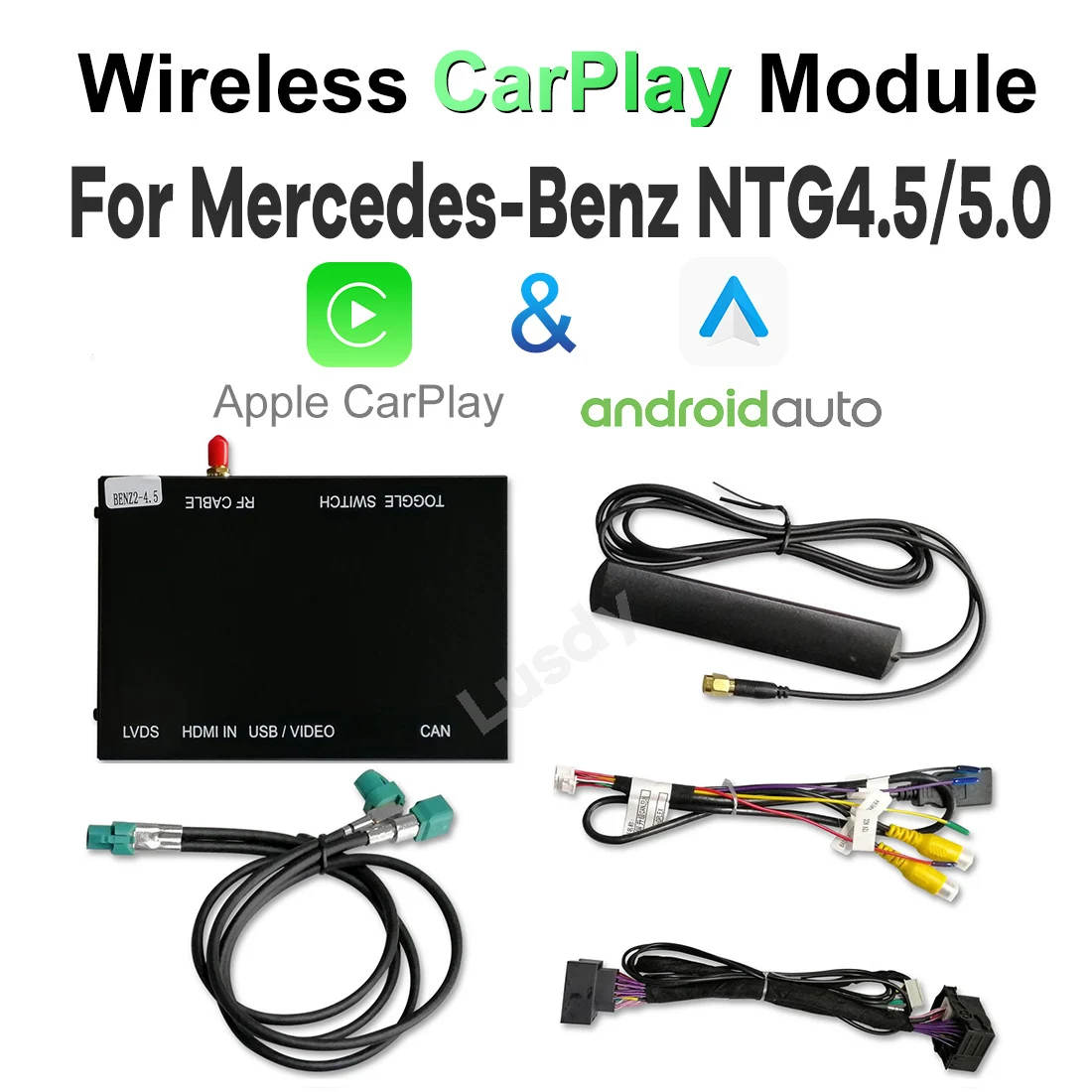 

Wireless Apple Carplay Module for Mercedes Benz A B C E CLS GLE GLA GLC GLK ML S Class NTG4.5 NTG5.0 Android Auto Interface