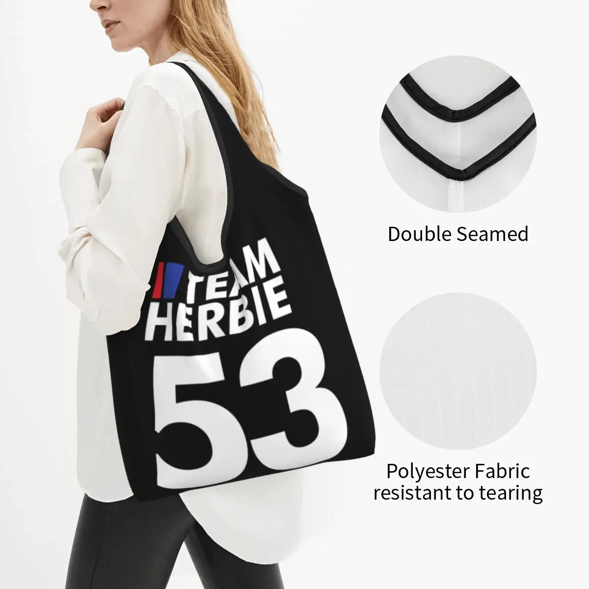 Индивидуальная команда Herbie 53 сумка для покупок женские портативные