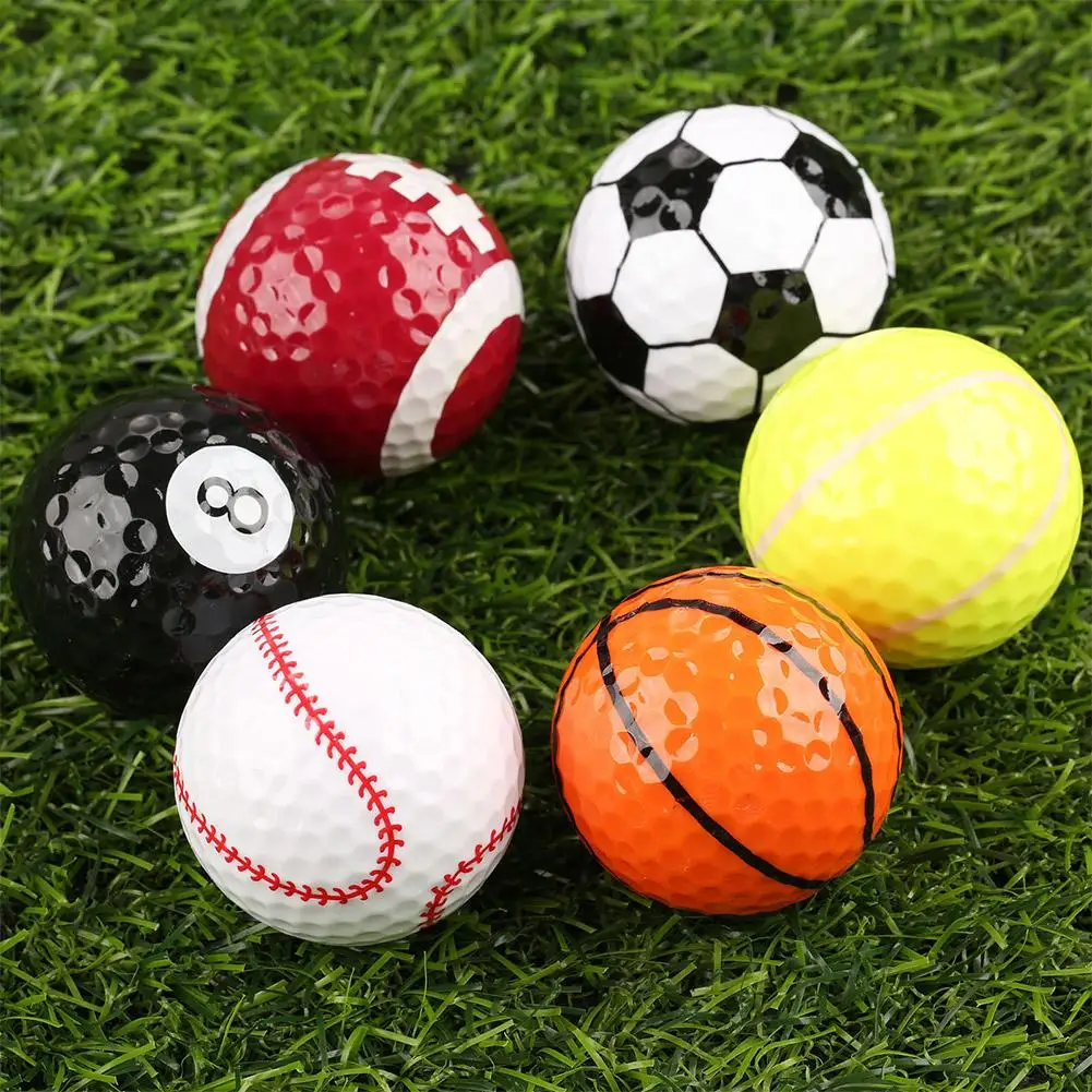 

High Strength Novelty Rubber Golf Balls Creative Golf Game Balls Wholesale