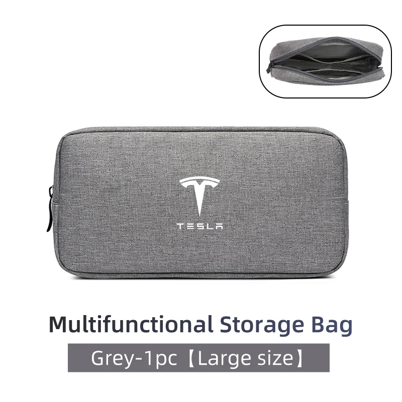 

Для автомобиля Tesla, цифровая сумка для хранения, ткань Оксфорд, кабельные инструменты, дорожный кошелек, модель 3, S Y X
