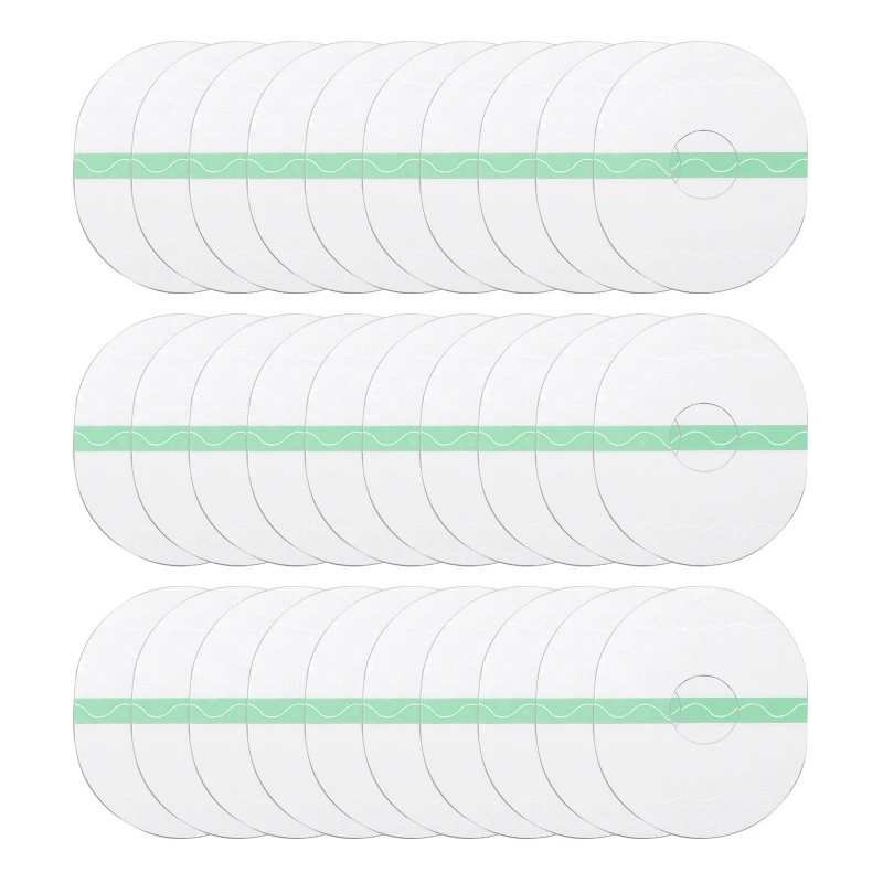 

30 Pieces Sensor Patches Waterproof Self-Adhesive Sticker Clear Protection Stickers Face Body Breathable Sweat-proof for DXAC