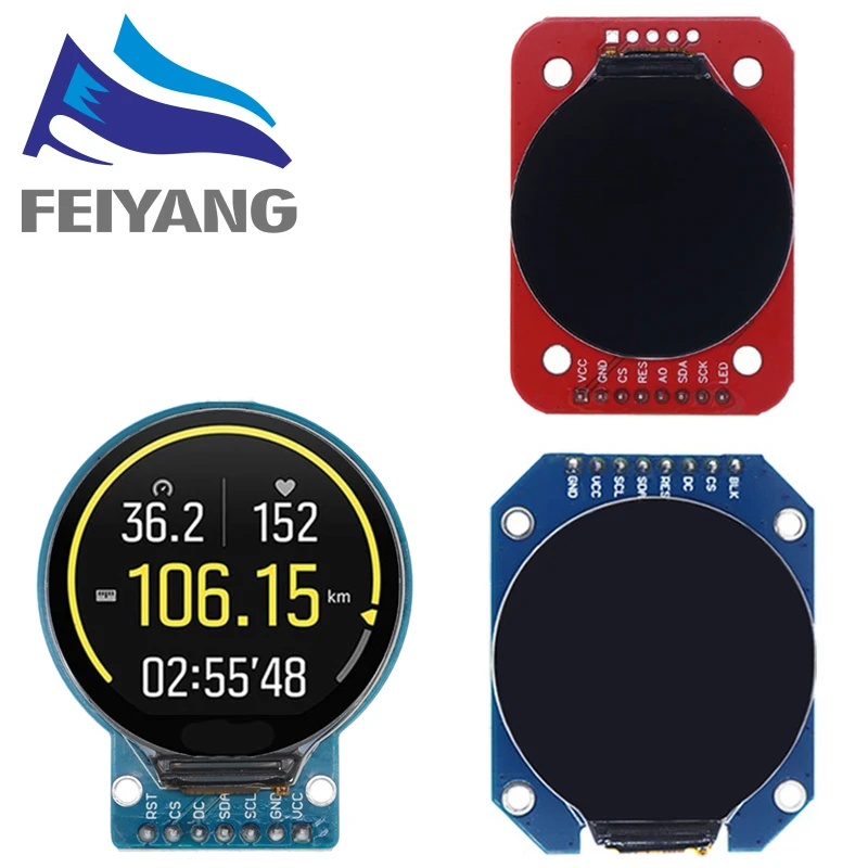 TFT-дисплей 1 28 дюйма TFT ЖК-дисплей круглый модуль RGB 240*240 GC9A01 драйвер 4 провода SPI