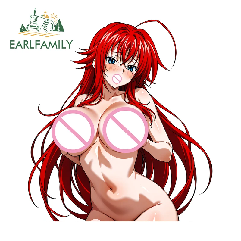 

EARLFAMILY Rias Gremory Ahegao Face NSFW автомобильная наклейка аниме Waifu наклейка на скейтборд простые устойчивые к царапинам автомобильные аксессуары