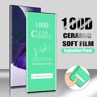 ceramic screen protector for samsung galaxy s21 note 20 ultra 10 plus 9 8 s10 s8 s9 plus full cover soft film screen protector