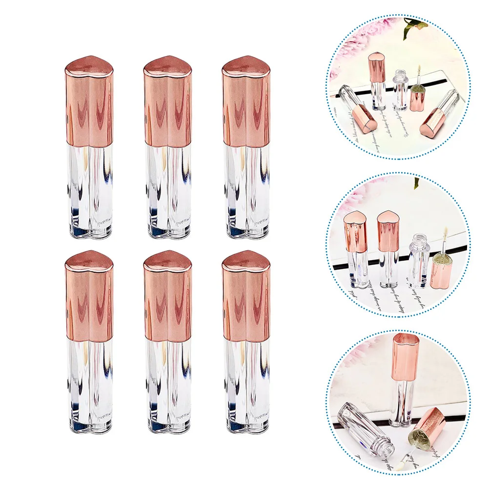 

Lip Gloss Tube Empty Lipstick Tubes Containers Balm Bottle Diy Bottles Refillable Sampleoil Container Clear Mini Color Wand Jars