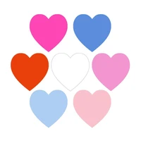 1800pcslot 19x19mm beautiful heart shape stickers redbaby pinkflour pinklight pinkwhitebluelight blue item no of06