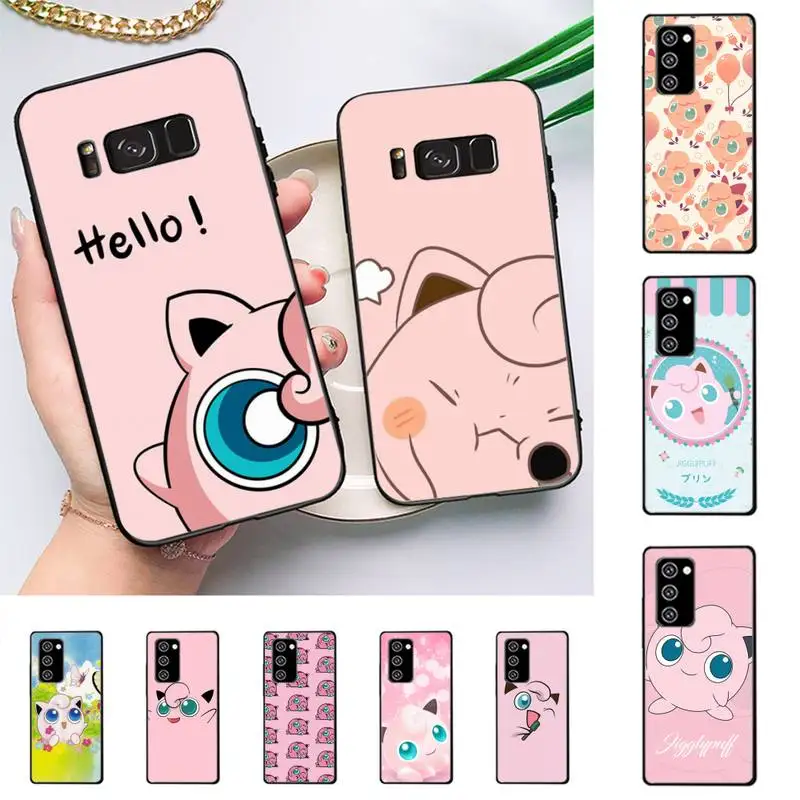 

BANDAI Pokemon Jigglypuff Phone Case For Samsung Galaxy Note 10Pro Note20ultra note20 note10lite M30S Coque