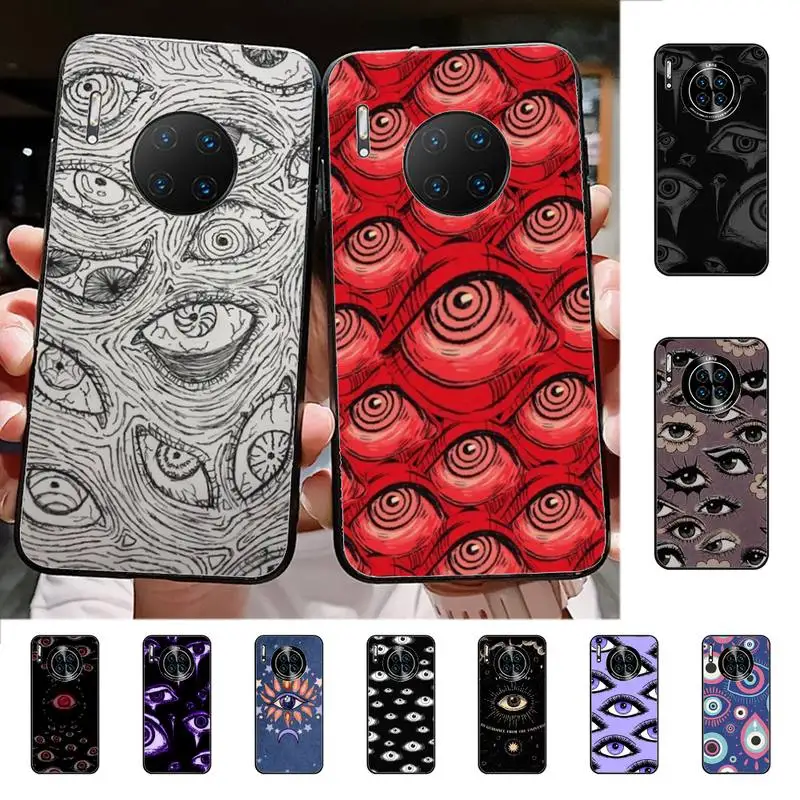 

Scary Eyes Phone Case for Huawei Mate 20 10 9 40 30 lite pro X Nova 2 3i 7se