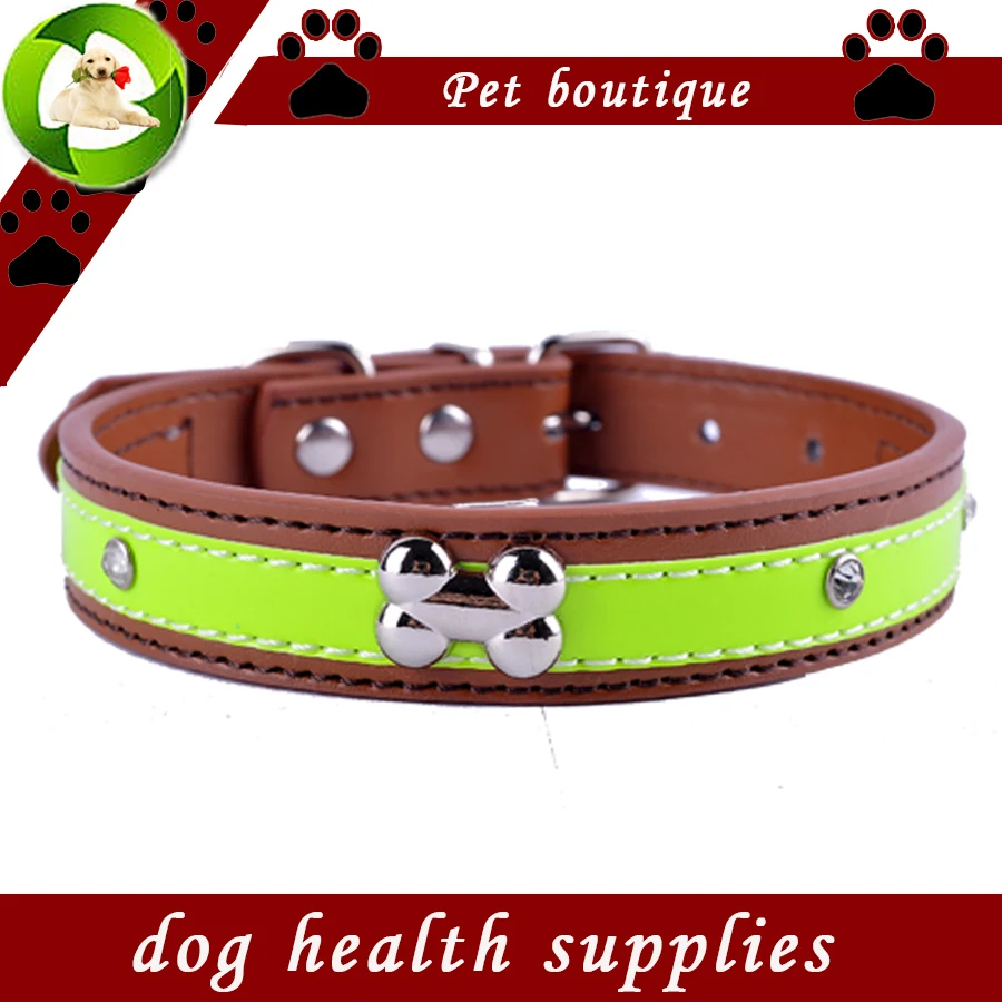 

Crystal Studded Dog Collar Pu Leather Puppy Collars For Small Dogs Dog Accessories Necklace Pet Products For Animals