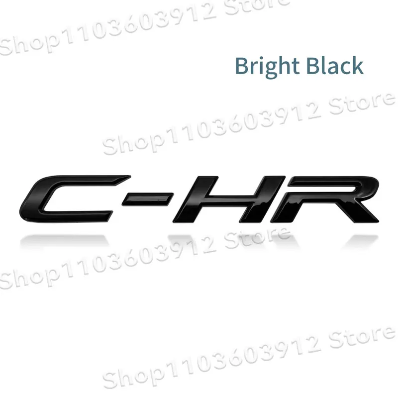 

Для Toyota CHR C-HR буквенный логотип автомобиля задний хвост багажника наклейки эмблема значок 3D ABS наклейка наклейка Стайлинг автомобиля автоаксессуары