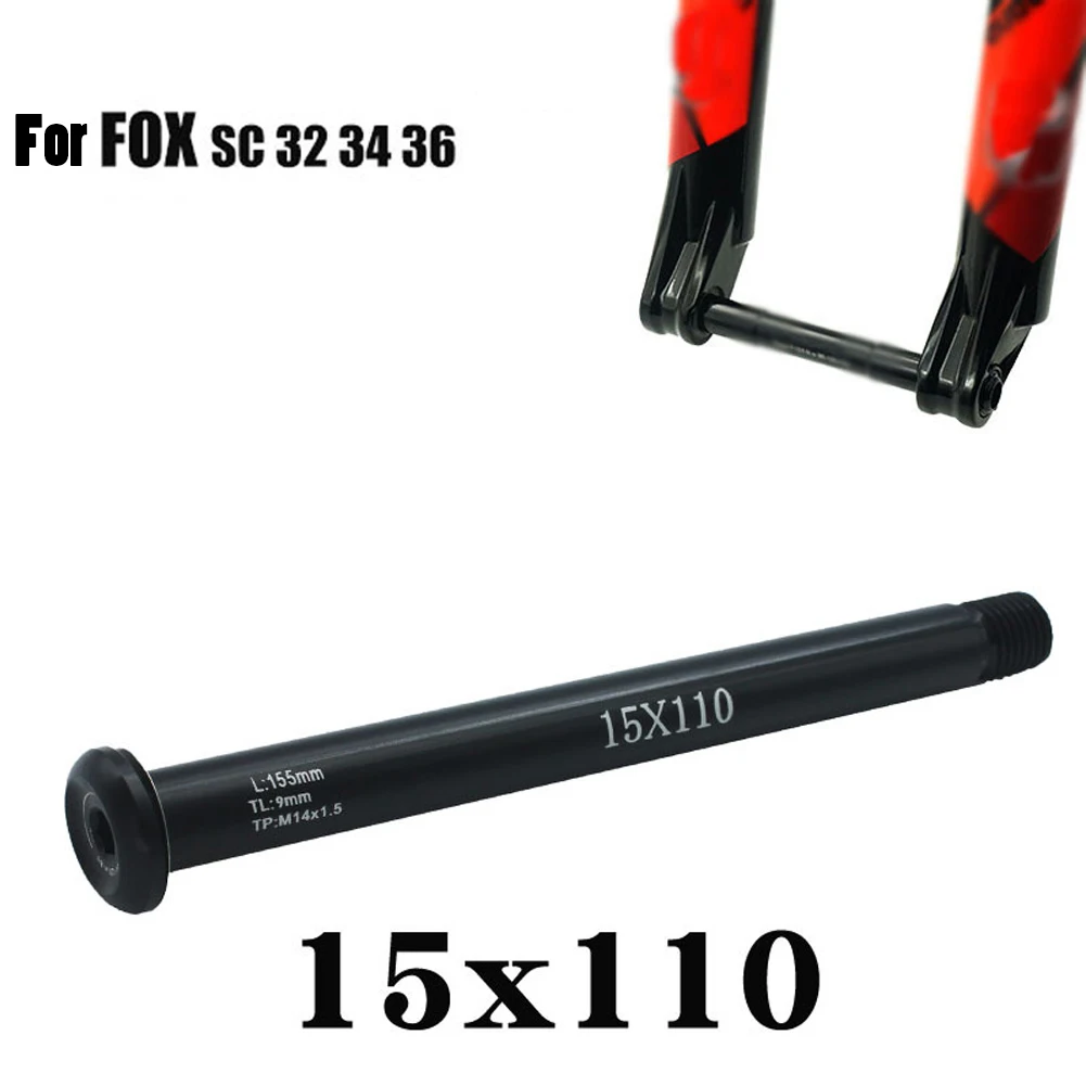Thru Axle Mountain Bicycle Front Fork Thru Axle Lever Skewer 15x100mm 15x110mm For Fox Bicycle Cycling Part Accessories