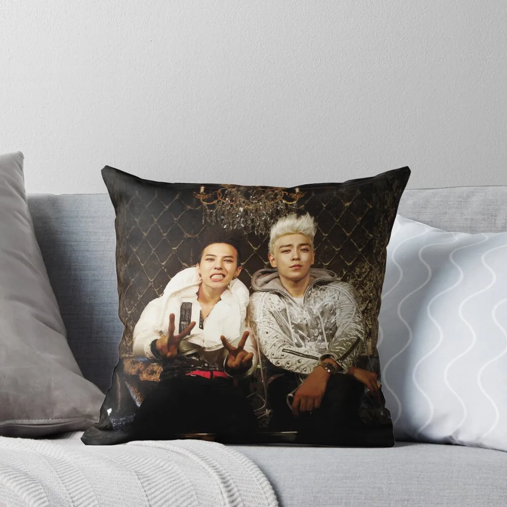 Фото BigBang GD&TOP Kpop Big Bang Top G Dragon Подушка Роскошный чехол для подушки Роскошные диванные подушки Чехлы для диванных подушек №1