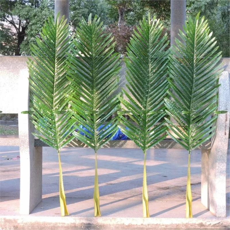 

Christmas Plant Tree 104cm length Latex Artificial Bamboo Coconut Palm artifical Leaf Branch Frond Wedding Garden Outdoor Decor