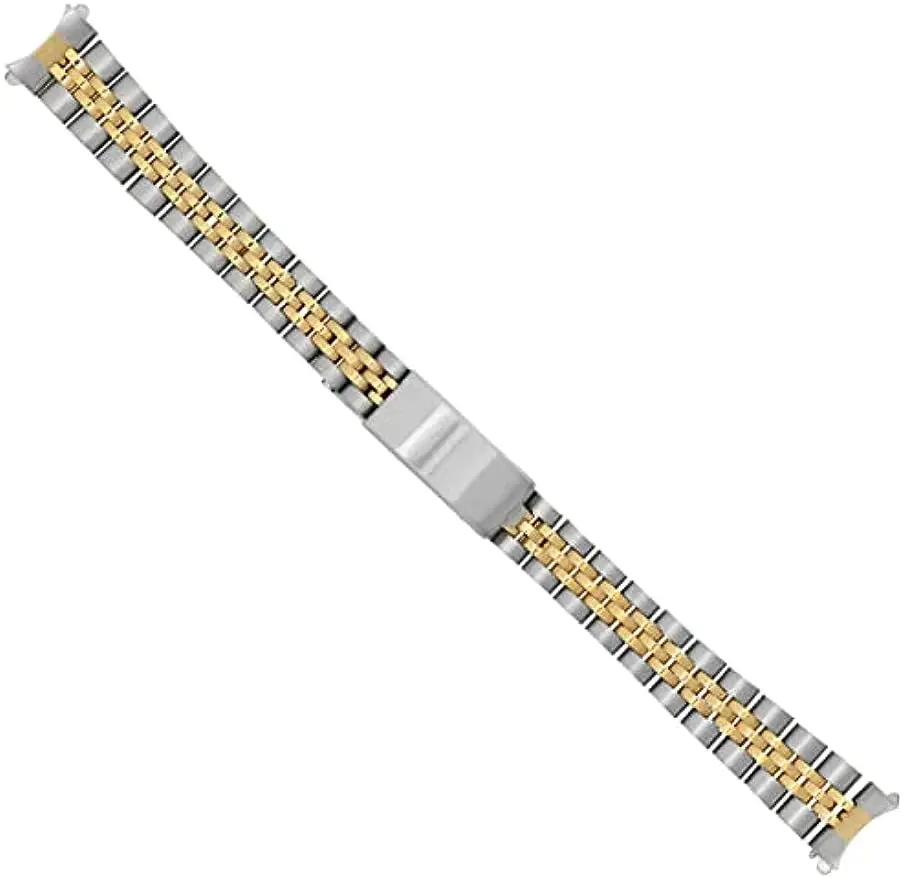 

13mm 2 tone gold JUBILEE WATCH BAND BRACELET COMPATIBLE WITH LADY 26MM ROLEX 62510D DATEJUST Watch