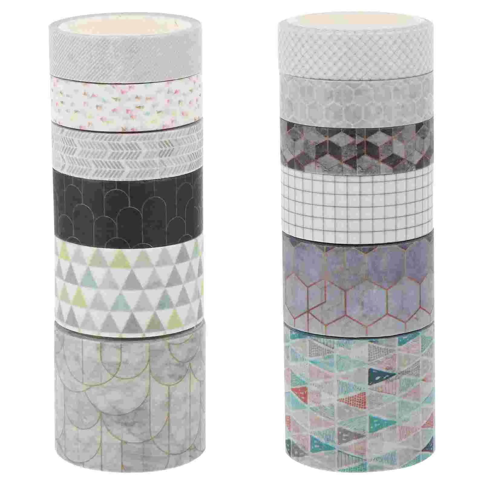 

Tape Washi Craft Sticker Wrapping Paper Grid Decorative Gift Tapes Set Sticky Washy Stickers Holiday Supplies Journaling