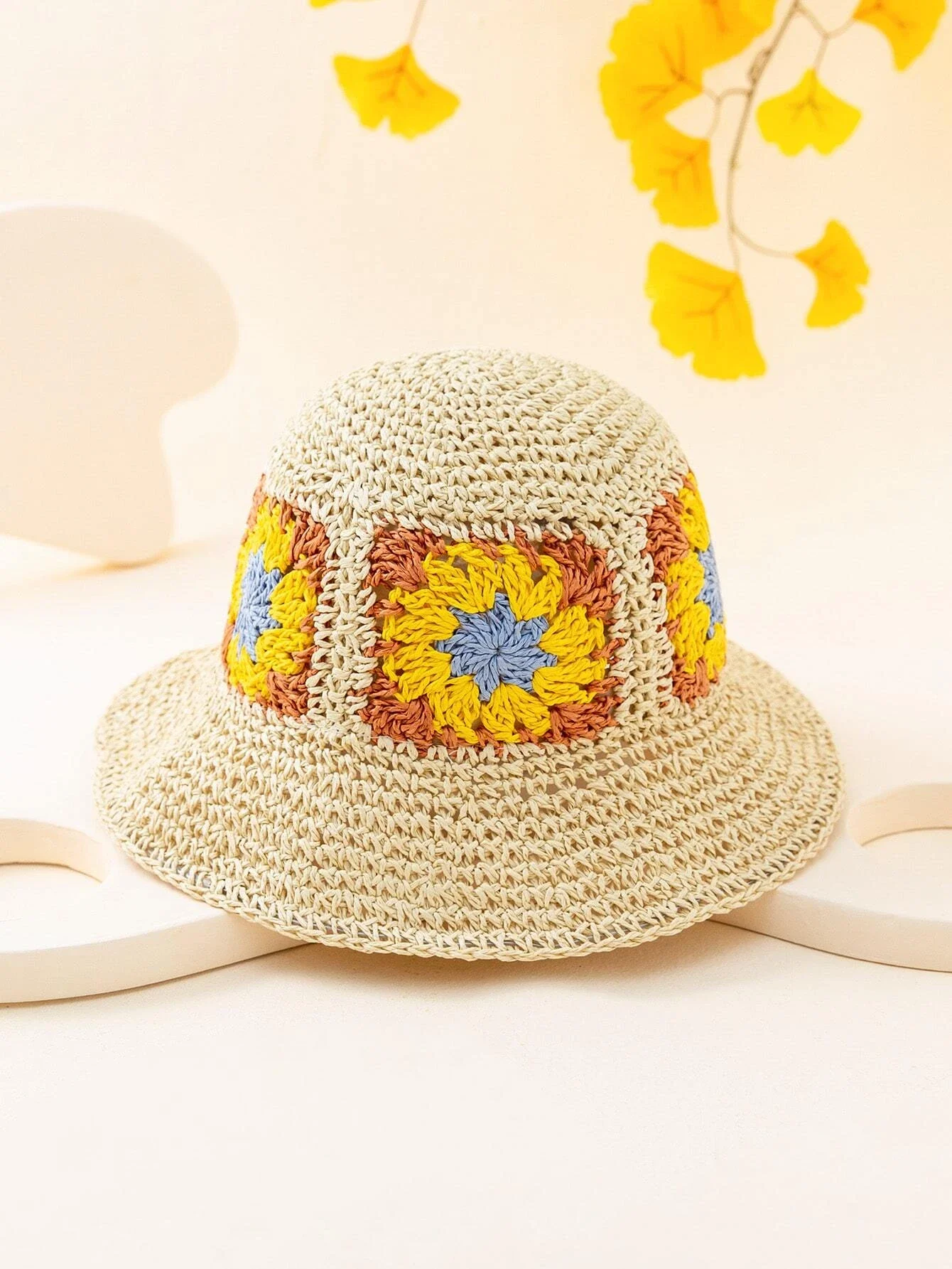 

Hats gorras sombreros capshat Flower Pattern Straw Hat beach