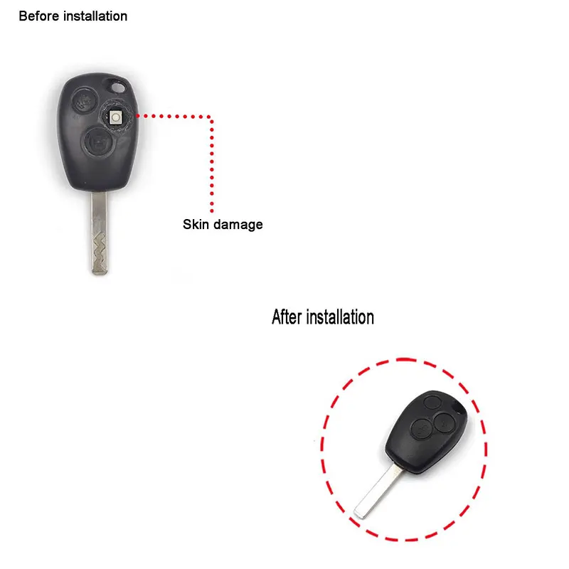 Фото Декоративный чехол для модификации автомобильного ключа-пульта для Smart 451 453 Fortwo Forfour, аксессуар для автомобиля, накладка на ключ №1