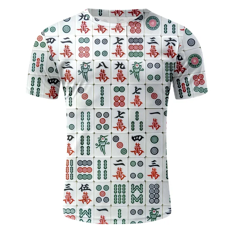 Футболка мужская с рисунком в китайском стиле Повседневная Уличная одежда для