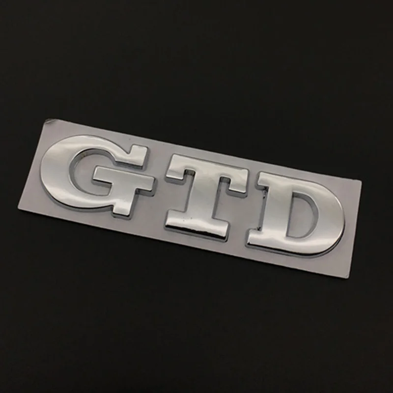 Металлический 3D значок на багажник автомобиля наклейка эмблема GTD для Volkswagen Golf 7 6
