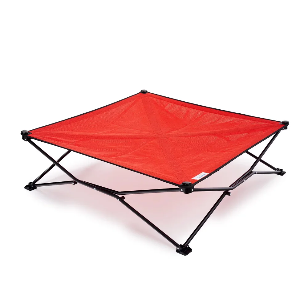 

On The Go Elevated Pet Bed, King, Red Accesorios Veterinaria Veterinary Clinic Equipment Dog Breeding Supplies