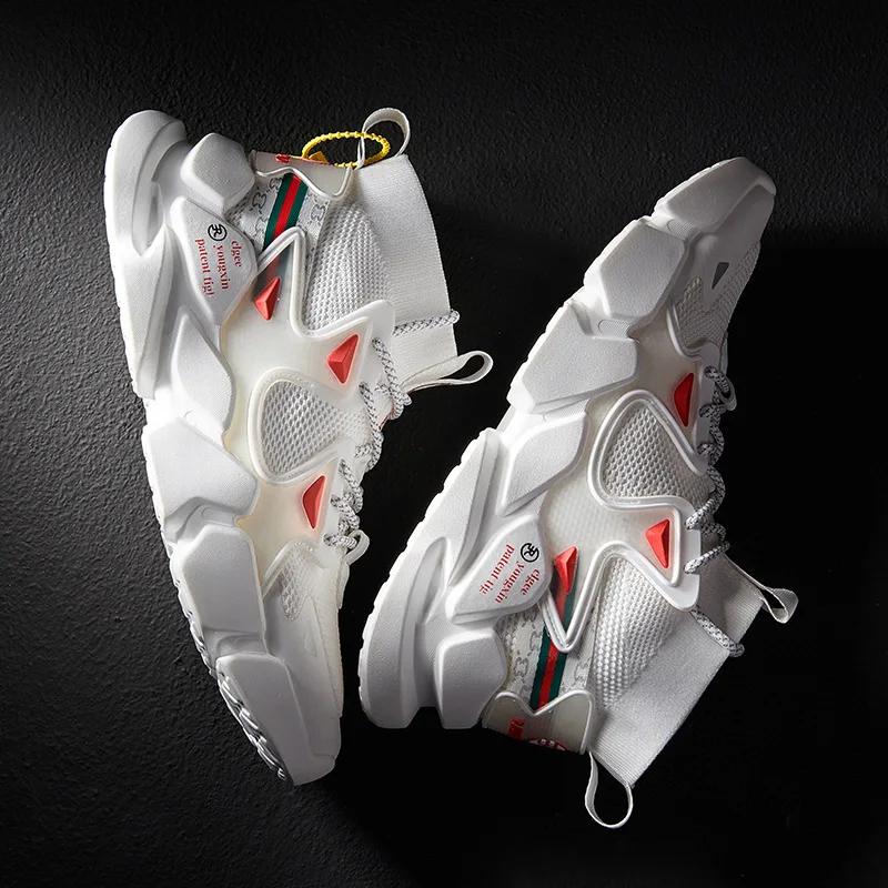 Men Running Shoes Comfortable Footwear Outdoor Jogging Sports and Leisure Trainers Zapatillas White Spring 2022 New Sneakers Men