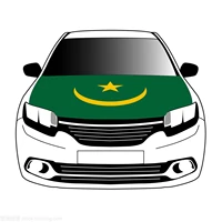 mauritania flags car hood cover 3 3x5ft 100polyestercar bonnet banner